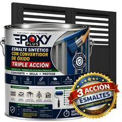 EPOXY - ESMALTE SINTETICO - CONVERTIDOR OXIDO - GALÓN - NEGRO GRAFITO