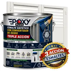 EPOXY - ESMALTE SINTETICO - CONVERTIDOR OXIDO - GALÓN - BLANCO LIMPIEZA