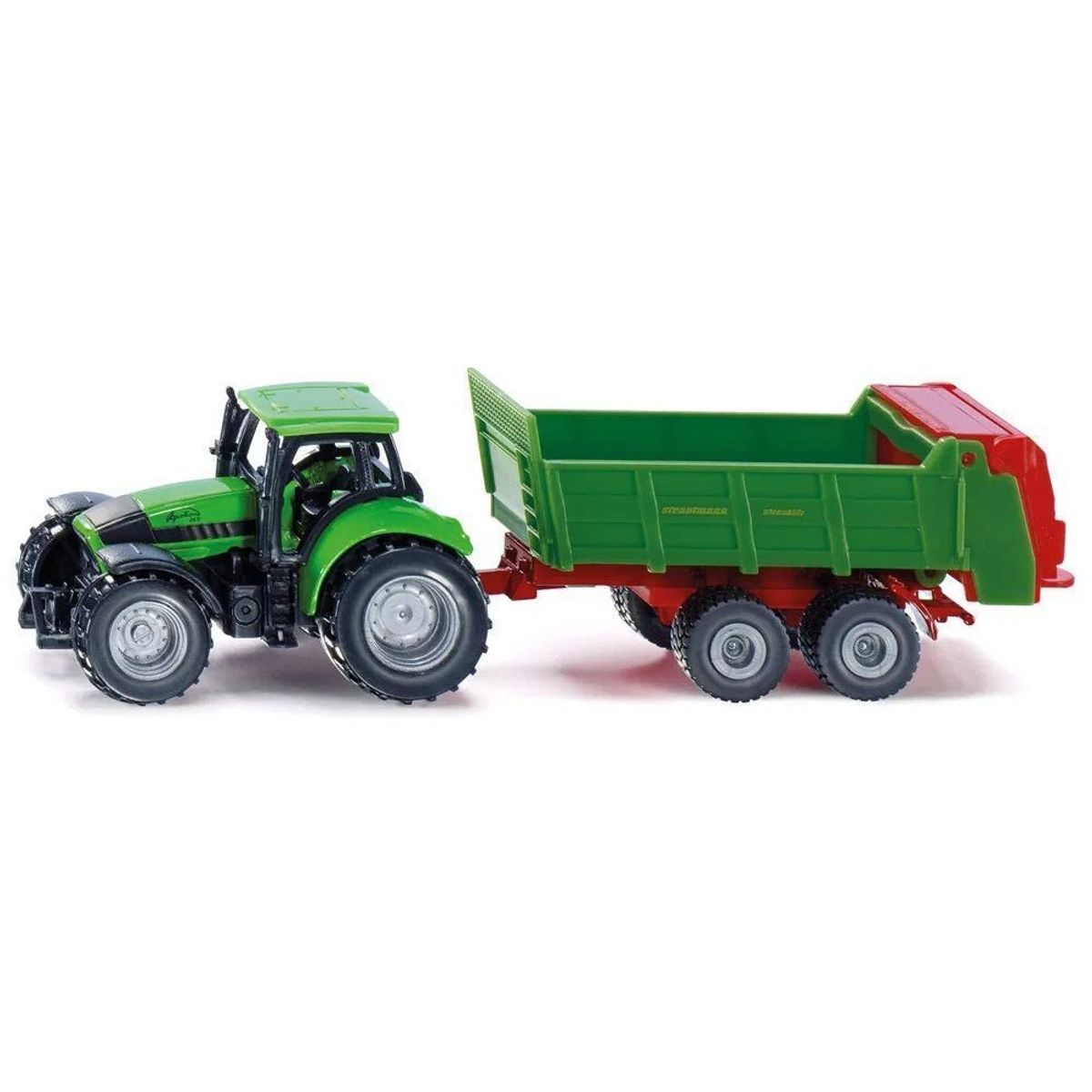 GENERICO - TRACTOR DEUTZ-FAHR AGROTON 265 CON ESPARCIDOR DE ESTIERCOL BLISTER 165x36x45MM