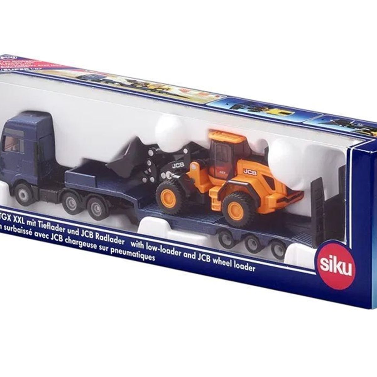 GENERICO - CAMION MAN 6x4 CAMA BAJA CON CARGADOR FRONTAL JCB 1.87