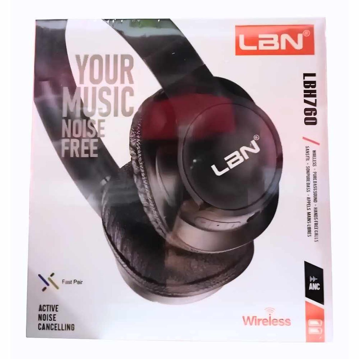 LBN - Audifono Inalambrico Bluetooth LBN LBH760 Rojo