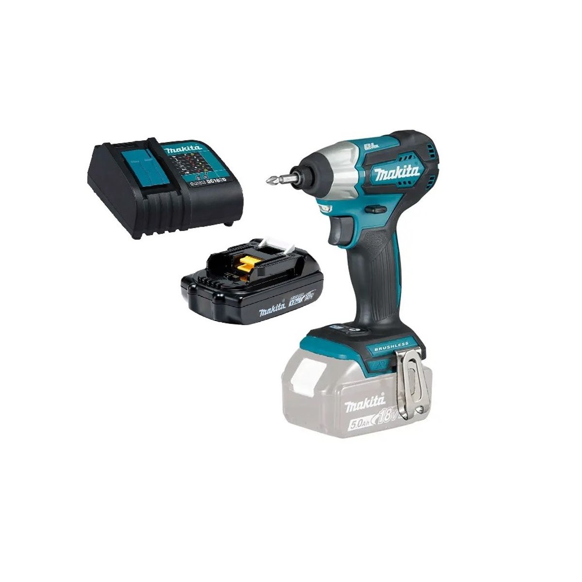 MAKITA - Atornillador Impacto 18v Bl 170 Nm (1,5 Ah) Makita Dtd153