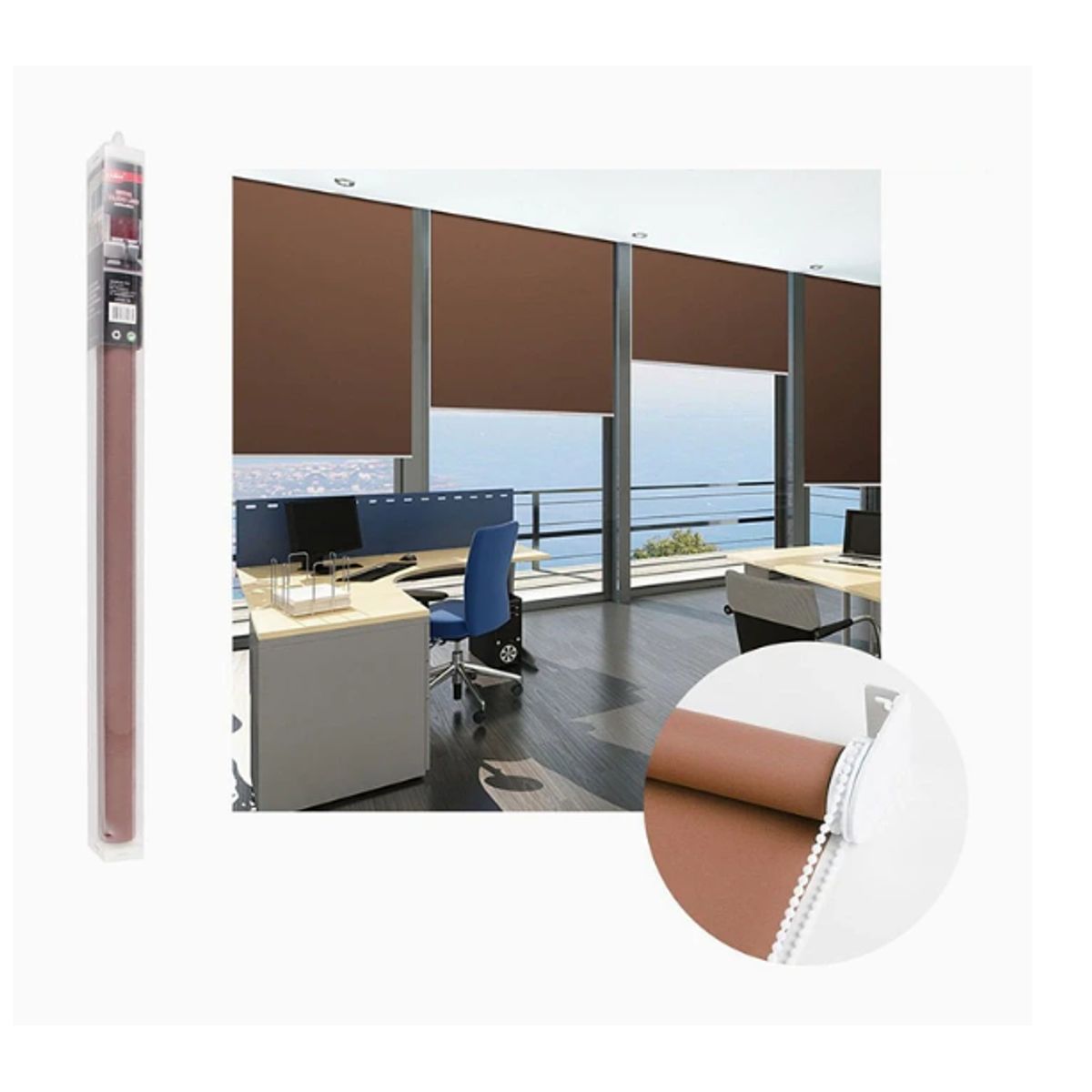 GENERICO - Cortina roller café – 200 × 180 cm