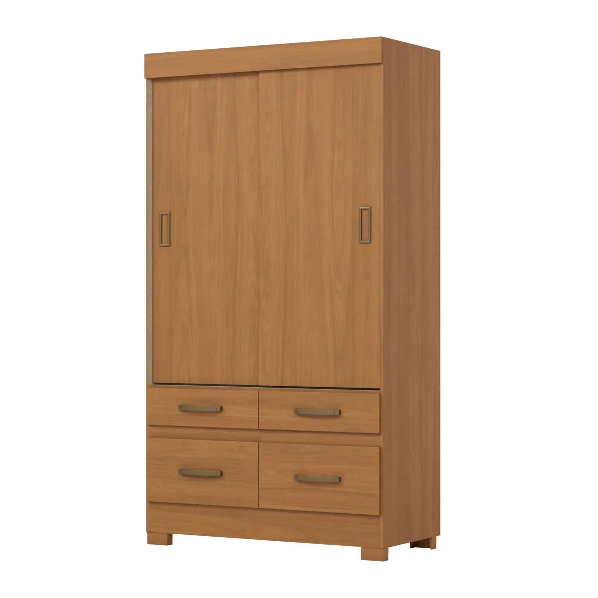 GENERICO - Closet 6 puertas + 3 Cajones cinamomo Henn