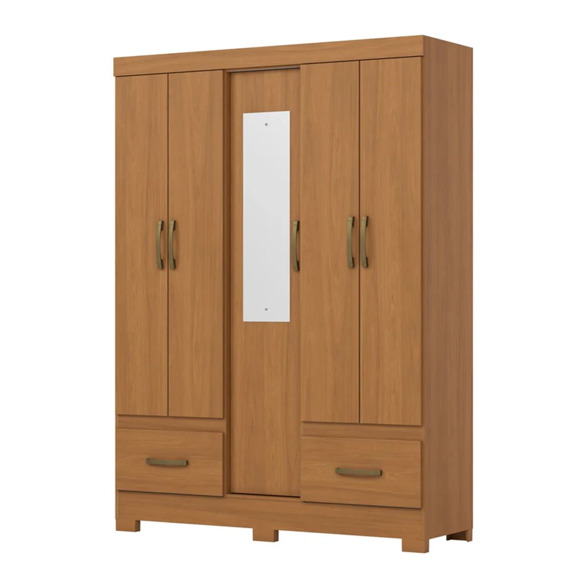 GENERICO - Closet 6 puertas + 3 Cajones cinamomo Henn