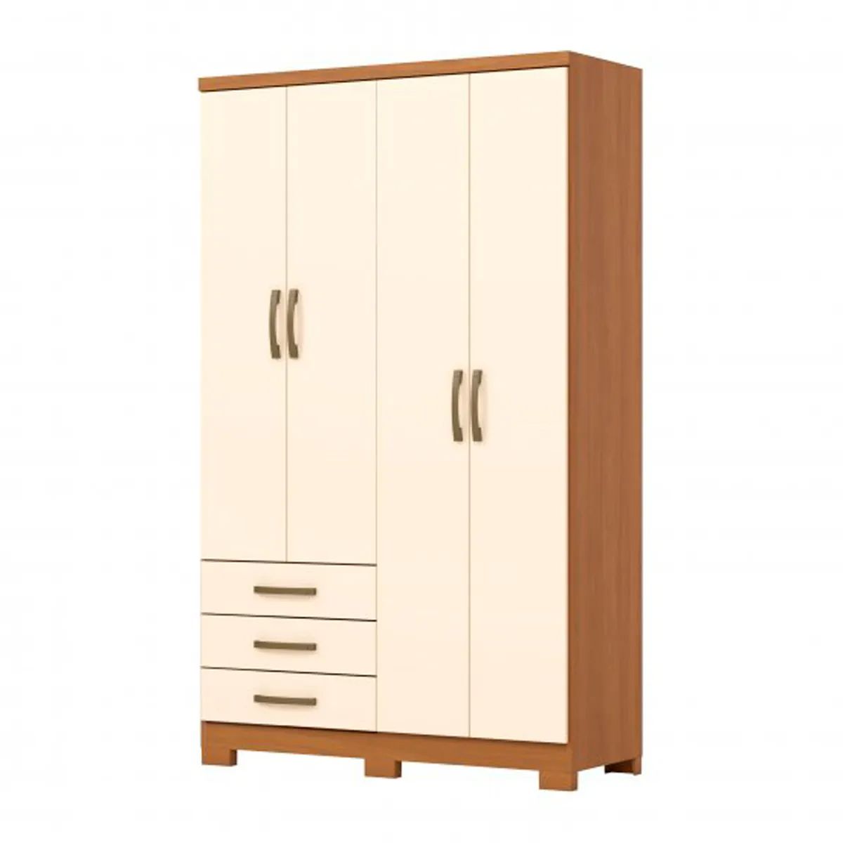 GENERICO - Closet 6 puertas + 3 Cajones cinamomo Henn