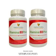 GENERICO - Pack x2 Vitamina B3 Pura Aminatural 120 cáps.