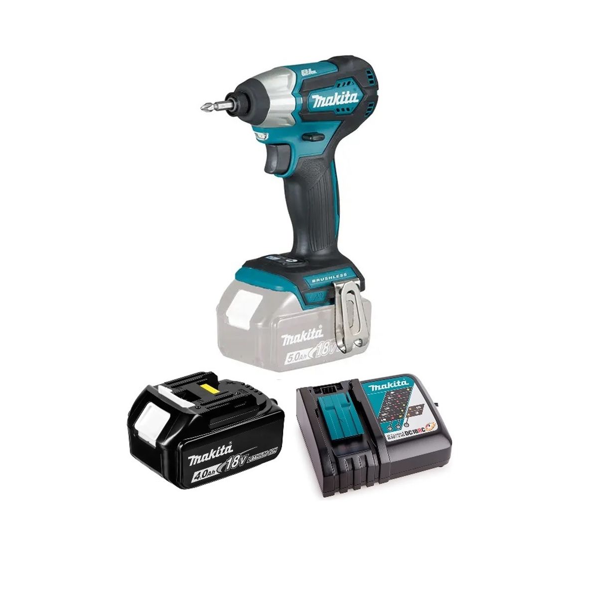 MAKITA - Atornillador Impacto 18v Bl 170 Nm ( 4 Ah) Makita Dtd153