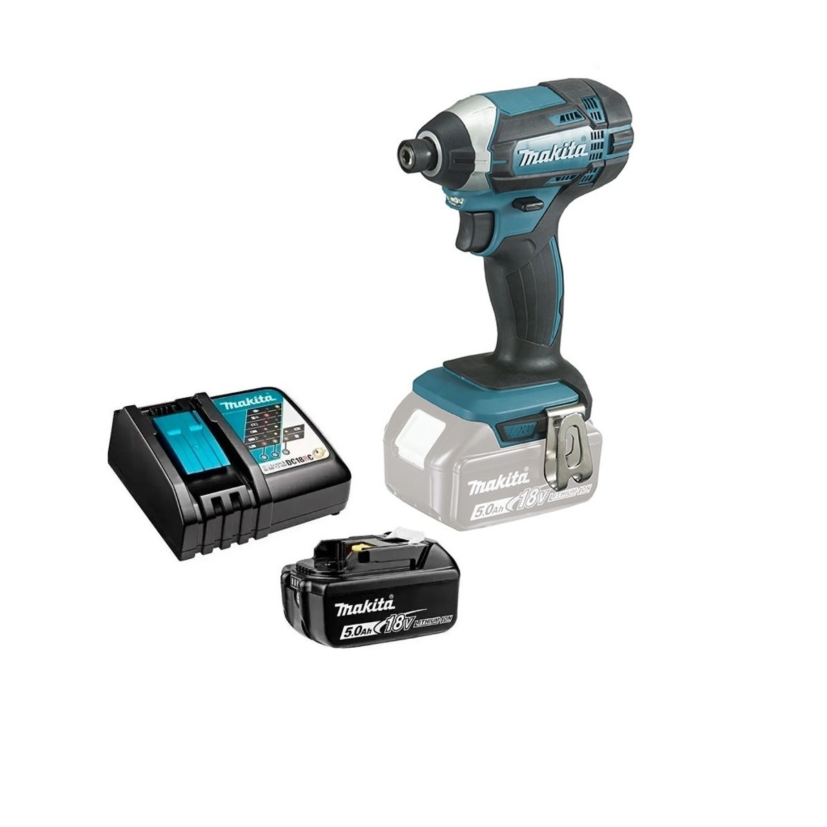 MAKITA - Atornillador Impacto 18v Bl 170 Nm (5 Ah) Makita Dtd153