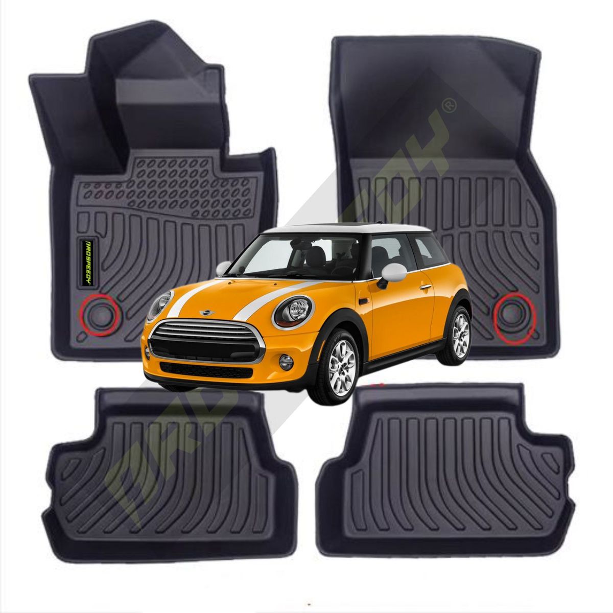 GENERICO - PISOS CALCE PERFECTO PROSPEEDY MINI COOPER 2014+ 2 PUERTAS