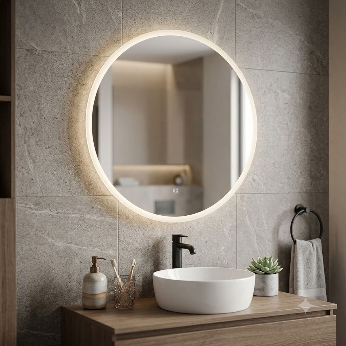 WASSER - Espejo Redondo Luxe2 Wasser