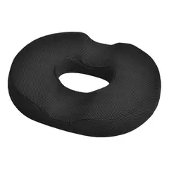 GENERICO - Cojin Hemorroide Espuma Dona Cojines Silla Ortopedico Coxis Color Negro Diseño de la tela Liso BELUG