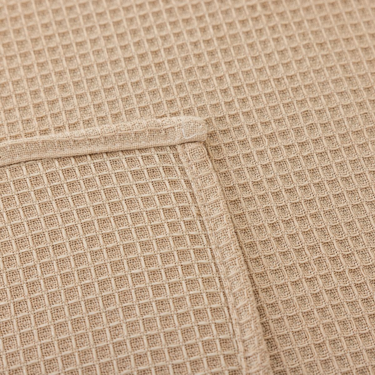 OKAY - Mantel De Mesa Textura Diseño Waffle 140x220cm Beige
