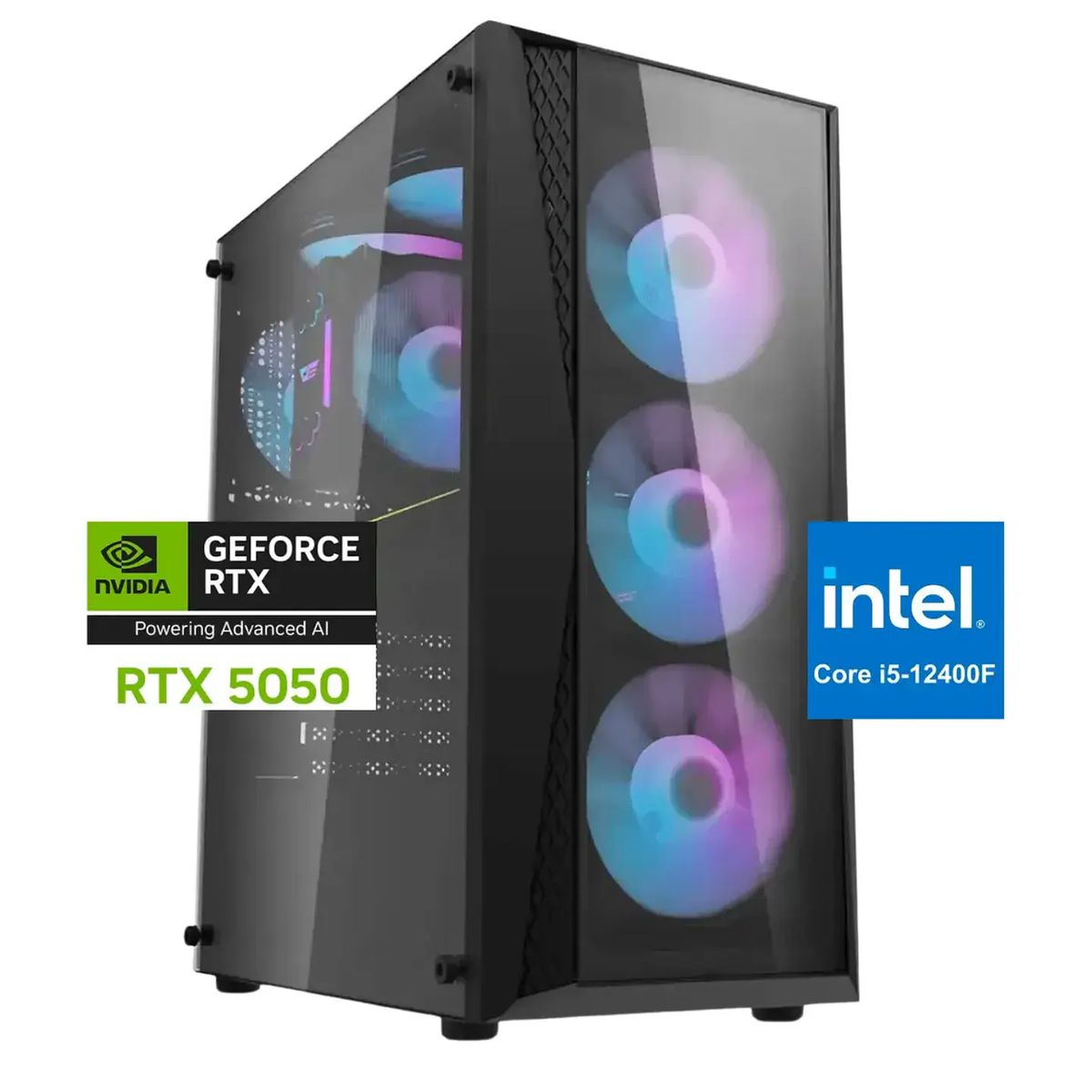 OEM - Pc Gamer Sonic: Intel I5 12400f, SSD 2TB, RAM 16gb, M.2, RTX 5050 8GB