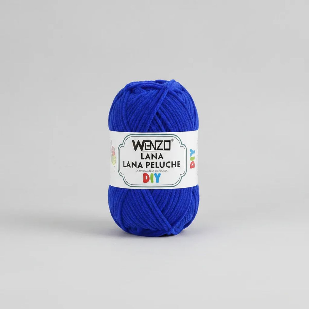 GENERICO - Lana Chenille Peluche Azulrey100gsuavepara Crochet Tejer Diy