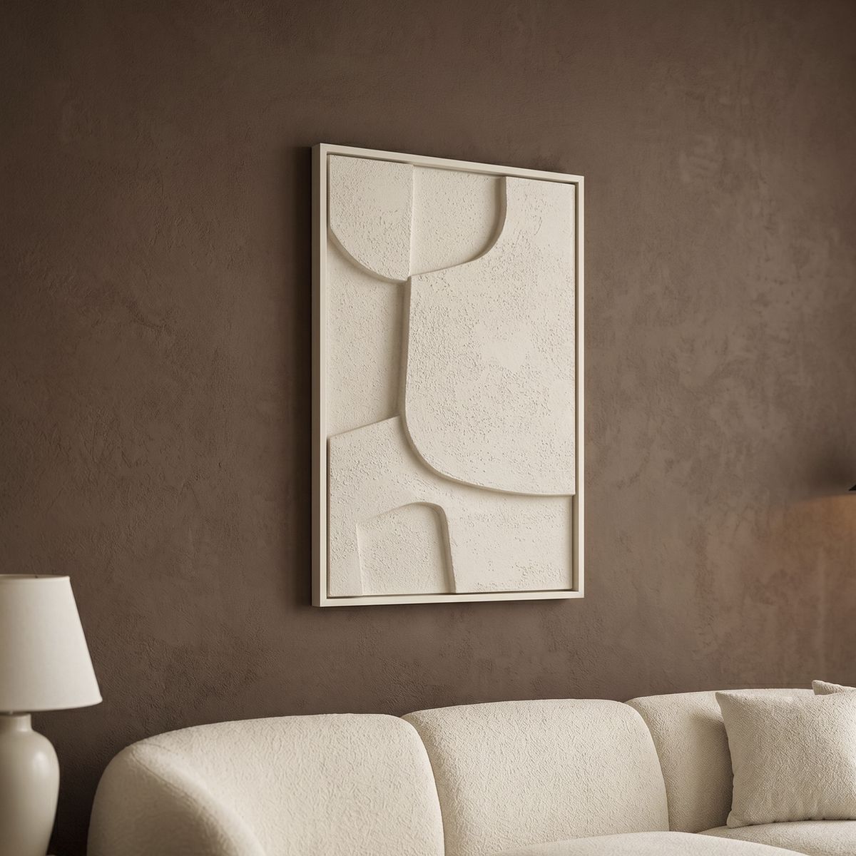 SANTU HOME & DECO - Cuadro Abstracto 3D Terra