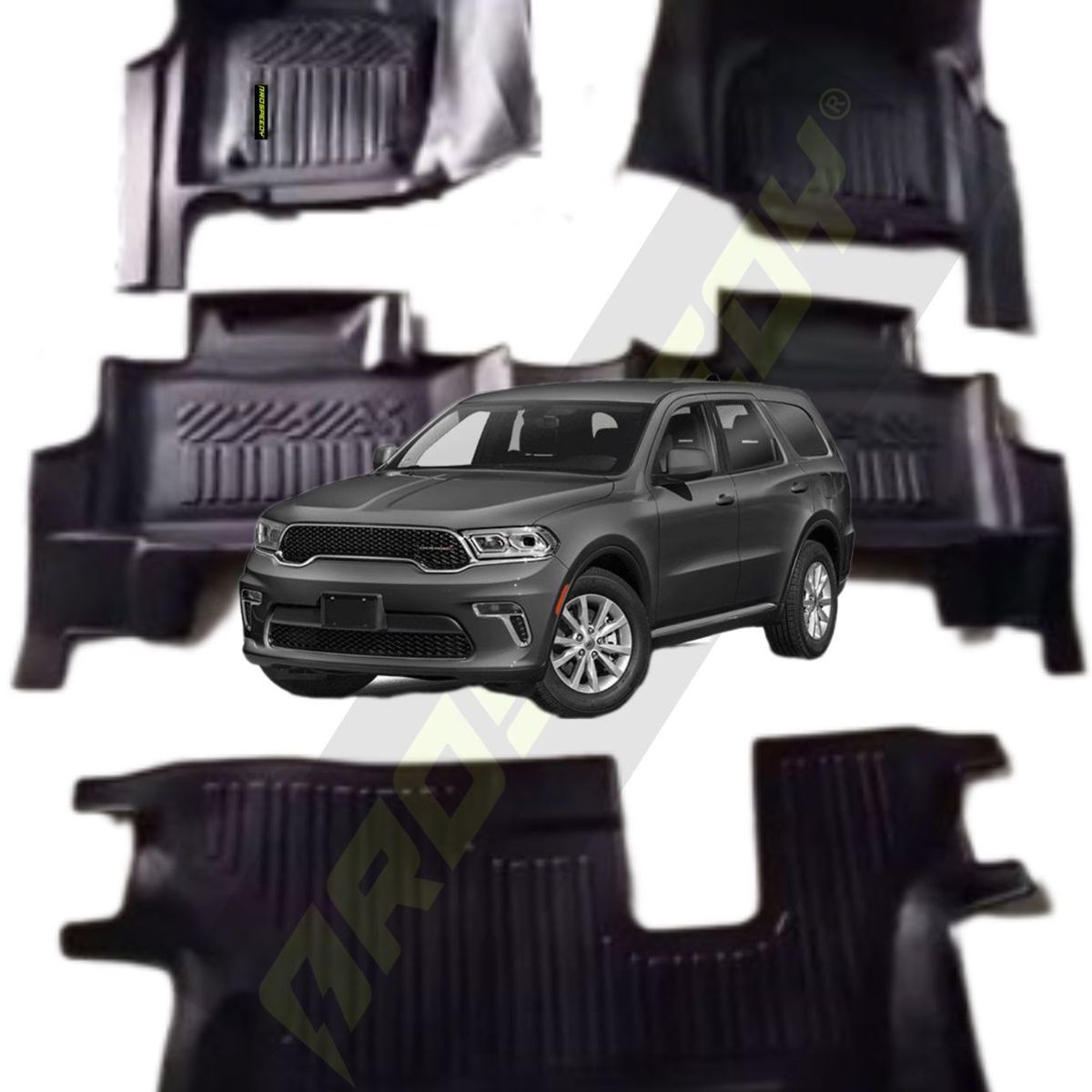 GENERICO - PISOS CALCE PERFECTO PROSPEEDY DODGE DURANGO 2022+ 4 PIEZAS