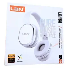 LBN - Audífono Inalámbrico Bluetooth LBH68 Blanco