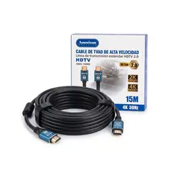 GENERICO - Cable HDMI 4k UHD 15 Metros Alta Velocidad V2.0