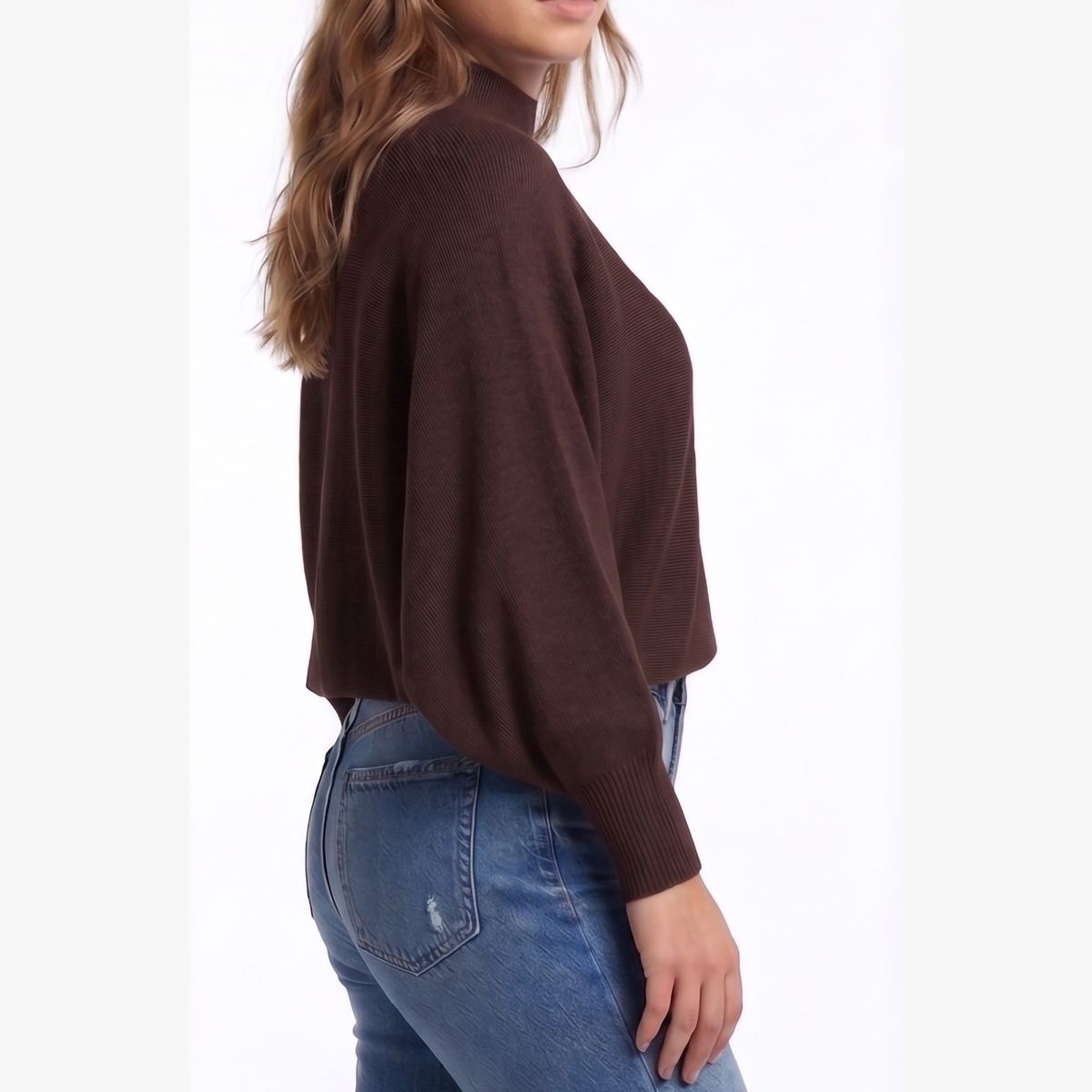 HIPSY SWIMWEAR - Sweater Pullover Mujer Manga globo colores