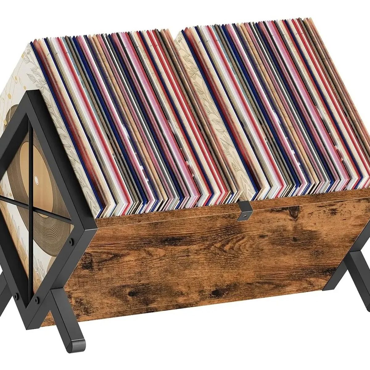EVERSO - Soporte Estante Almacenamiento Para Discos De Vinilo 100lps