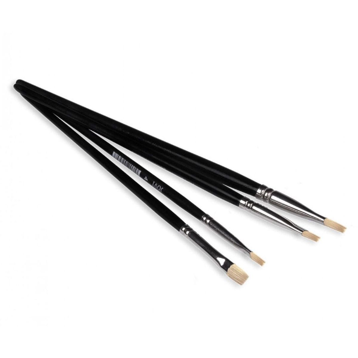 JOVI - Set de 4 Pinceles Artísticos Punta Plana Pelo Natural Jovi