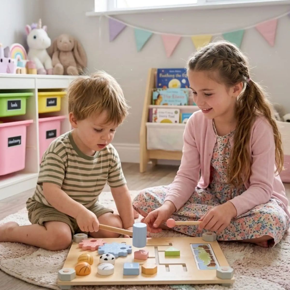 GENERICO - Tablero Sensorial Montessori Madera ActGEividades Didácticas Bebé