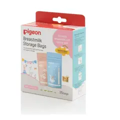 PIGEON - Bolsas Almacenar Leche Materna 180ml X25 Libre De Bpa