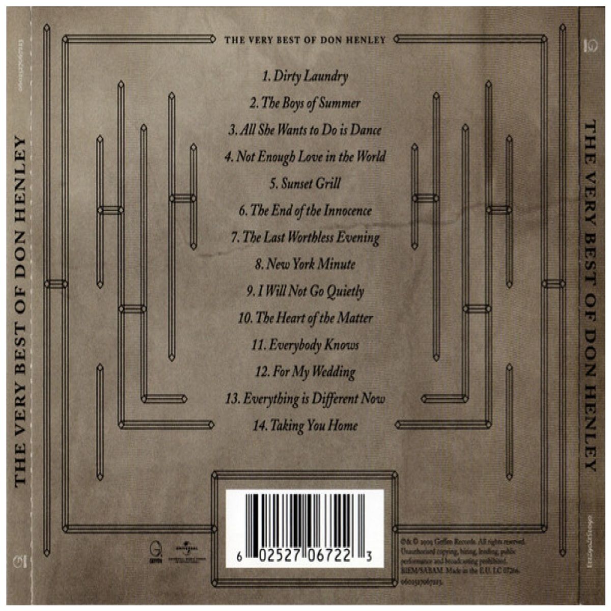 HITWAY MUSIC - DON HENLEY - THE VERY BEST - CD