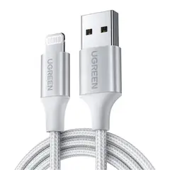 UGREEN - Cable Lightning a USB-A, Certificado MFI, 1m Blanco