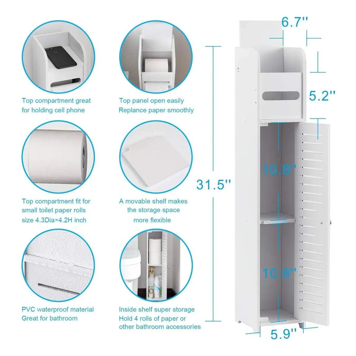 GENERICO - Mueble Estante Baño Organizador Repisas Cocina Esquinero BELUG
