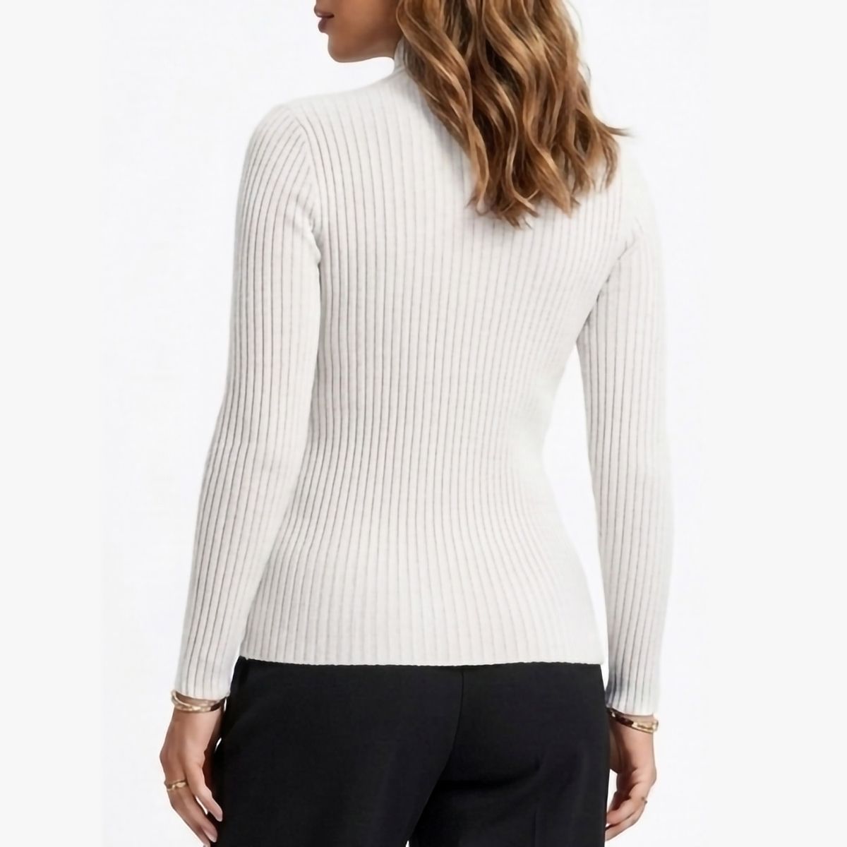 HIPSY SWIMWEAR - Sweater mujer Morley Cuello Alto con lineas Frontal