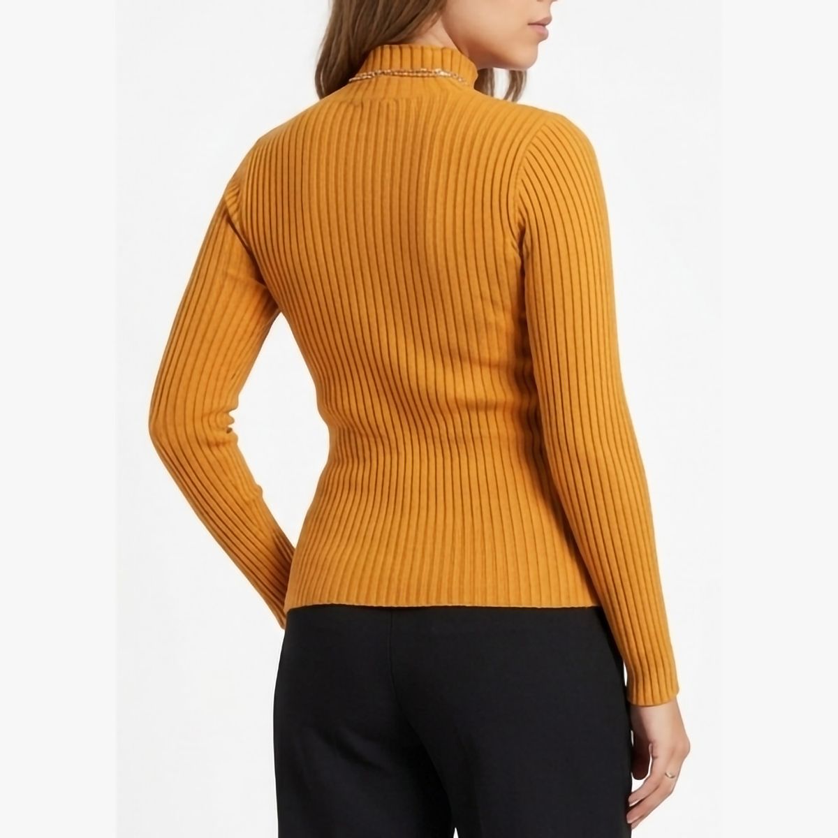 HIPSY SWIMWEAR - Sweater mujer Morley Cuello Alto con lineas Frontal