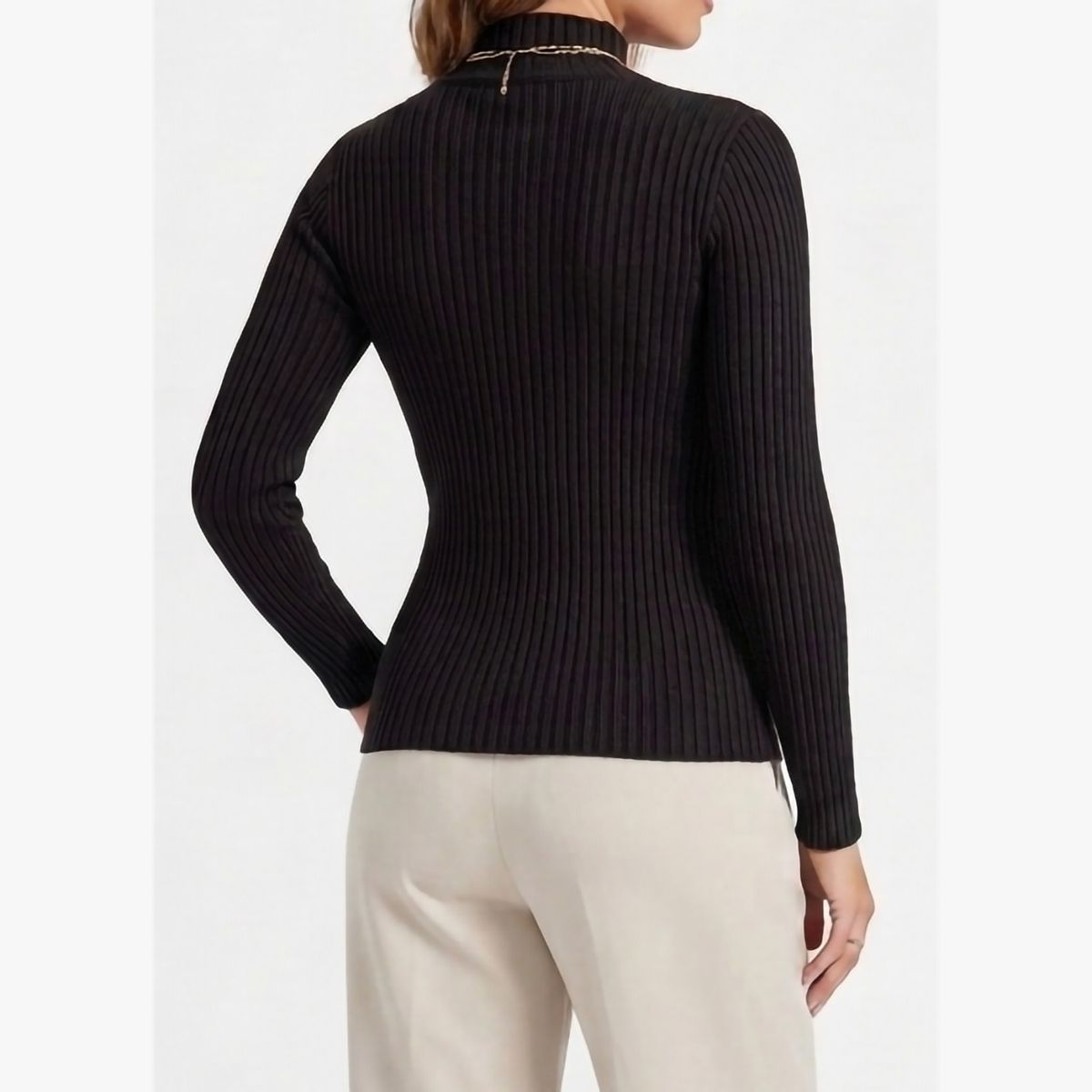 HIPSY SWIMWEAR - Sweater mujer Morley Cuello Alto con lineas Frontal