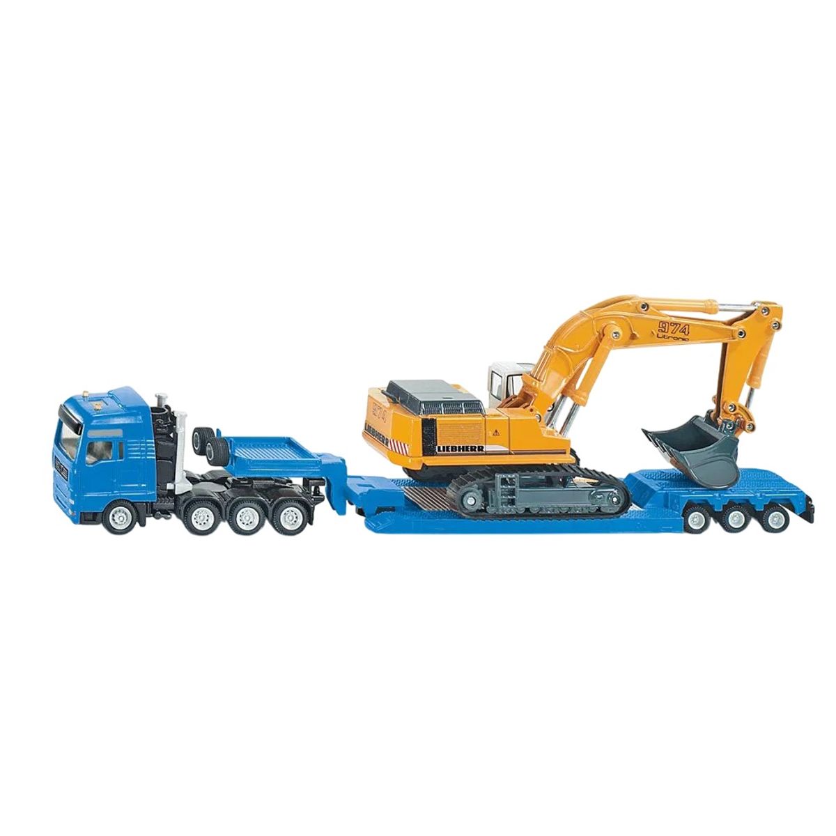 GENERICO - CAMION MAN TGA 10x6 CAMA BAJA CON EXCAVADORA LIEBHERR 974 1.87