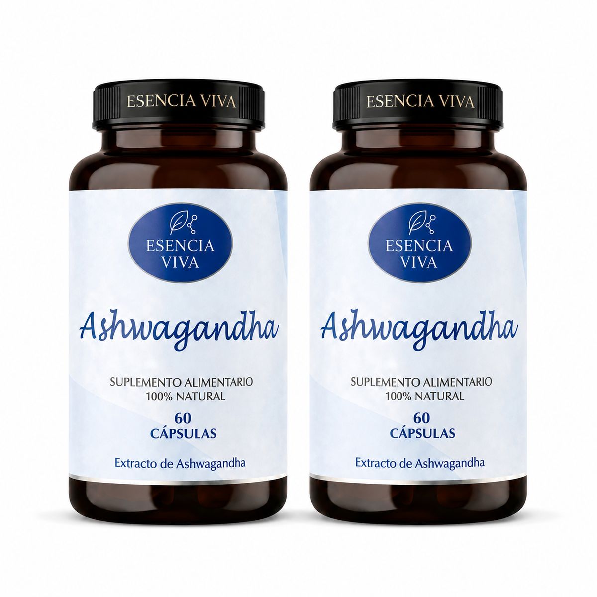 GENERICO - Pack x2 ashwagandha 500mg 120 Cápsulas Esencia Viva