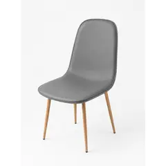 GENERICO - Pack 6 Sillas De Comedor Modelo Scoop Ecocuero