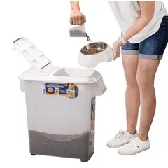 GENERICO - Dispensador de alimentos 47 L (22 kg aprox) - BPA free - Buddeez