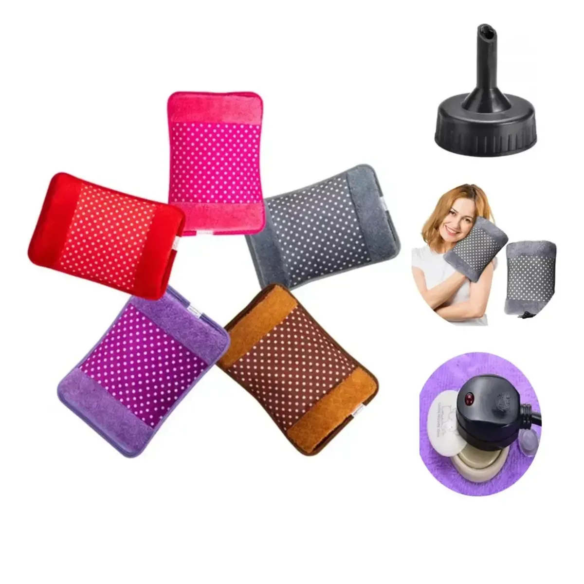 GENERICO - Pack 3 Guateros Almohadilla Térmica Calentador Reutilizable