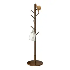 GENERICO - Perchero De Pie Madera 8 Brazos 1.7m Marrón Oscuro Para Ropa BELUG