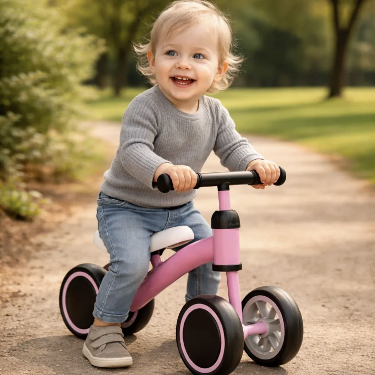 GENERICO - Bicicleta de Equilibrio Infantil Sin Pedales para Niños y Niñas