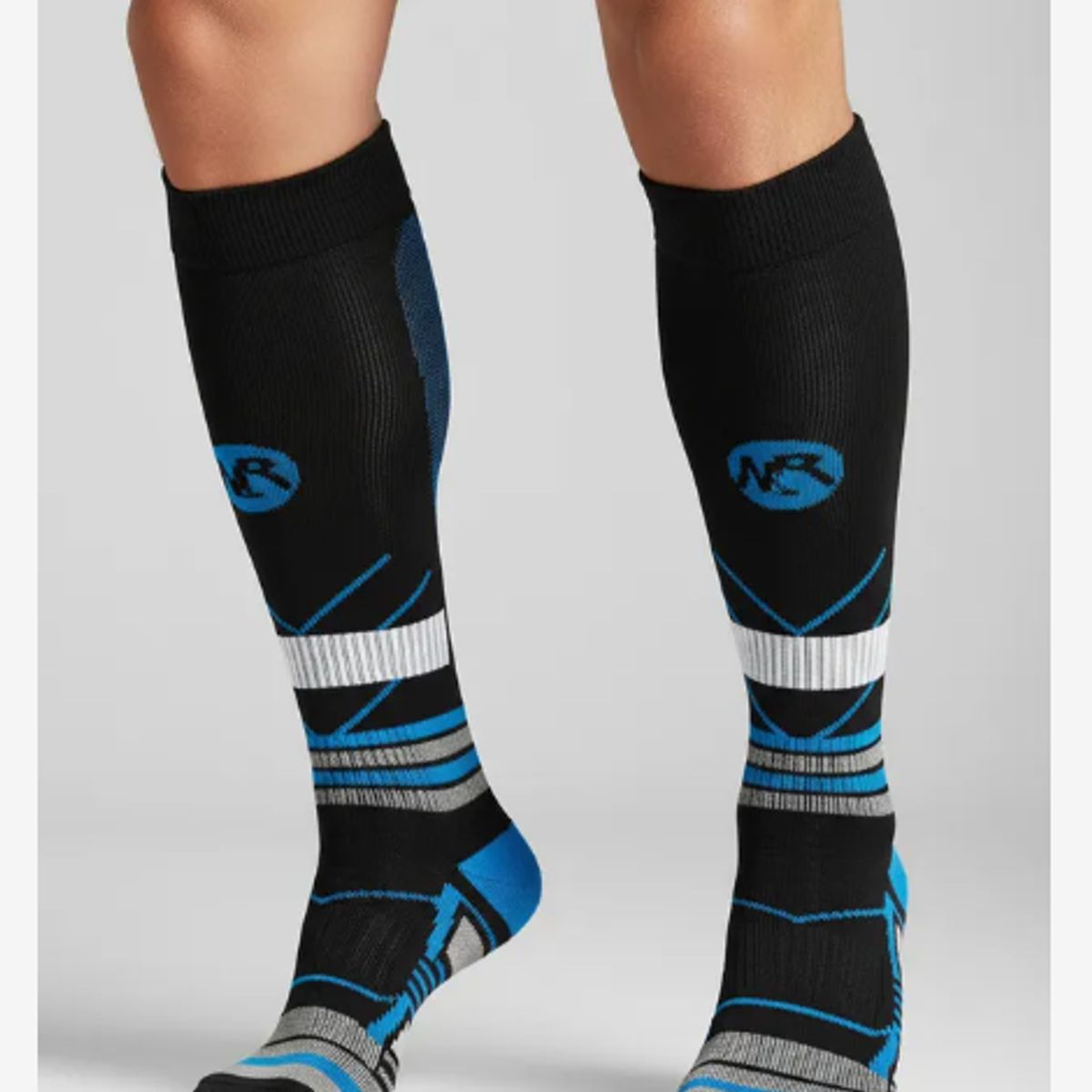 GENERICO - Medivaric, Medias de Compresión Deportiva 18-23 mmHg, Unisex, Talla M, NegroGris