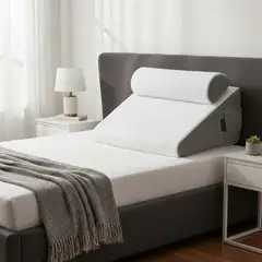 GENERICO - Almohada Cojín Antireflujo Tipo Cuña Respaldo Espuma Lumbar BELUG