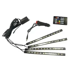 GENERICO - Tiras Led Rítmicas Para Auto Camioneta 8 Colores Multicolor