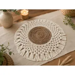 GENERICO - Centro de Mesa Decorativo de Macramé Artesanal