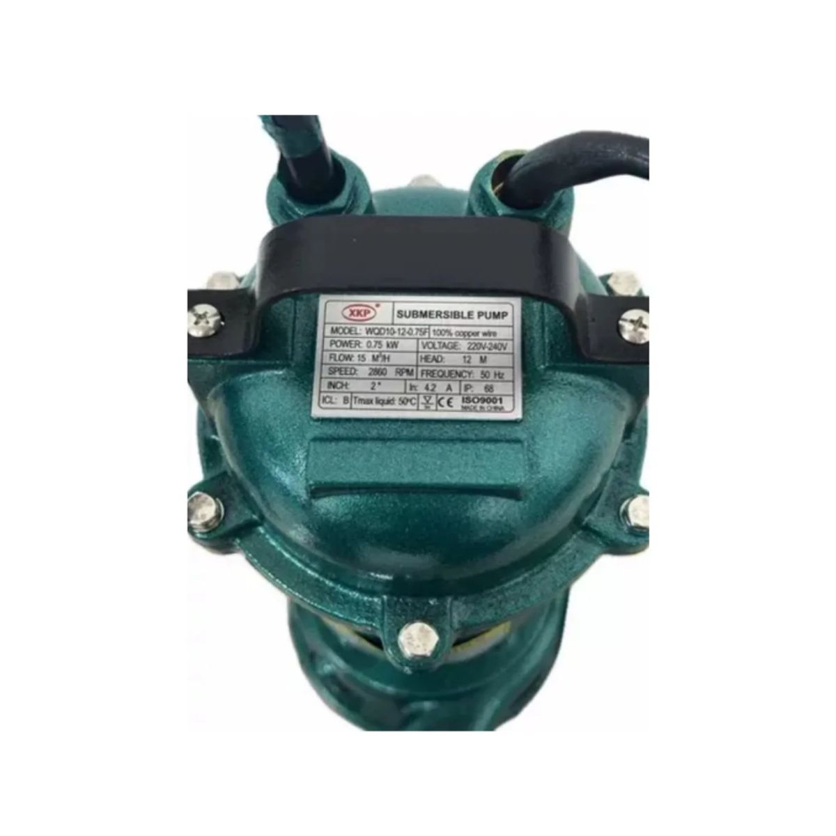 GENERICO - Bomba Agua Sumergible Agua Servidas 750w Wqd10-12 2plg Verde