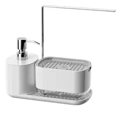GENERICO - Set Dispensador De Jabón Para Manos Con Bandeja Organizador Baño