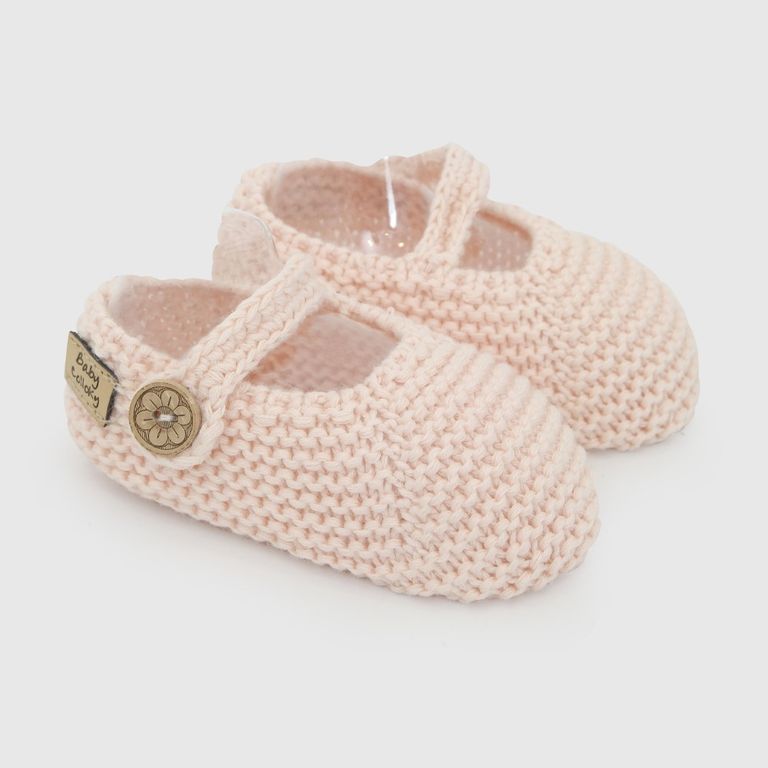 Zapato Tejido Bebé Niña Rosado