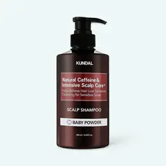KUNDAL - Natural Caffeine Scalp Shampoo Anticaida 3 Fragancias