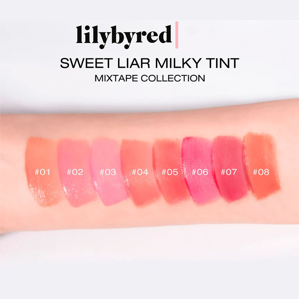 LILYBYRED - Sweet Liar Milky Tint 8 colores